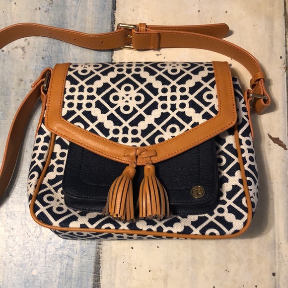 Spartina 449 Handbags - Spartina 449 linen and leather bag.